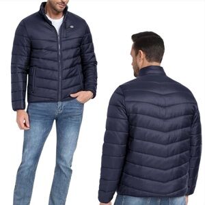 Men’s Puffer Coat Navy Blue MoFiz Baron NEW Size Small